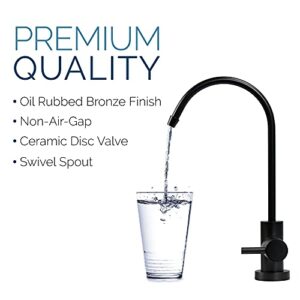 Olympia Water Systems 50 GPD Membrane Reverse Osmosis Water Filtration System with Oil Rubbed Bronze Finish Faucet