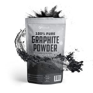 100% pure graphite powder - 2 pound bag - 1 quart - 32 oz - highest quality - used as a lubricant for locks, bearings, fishing reels, and more - ecoxall chemicals