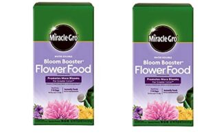 miracle-gro 146002 water soluble bloom booster flower food, 10-52-10, 4 lb, brown