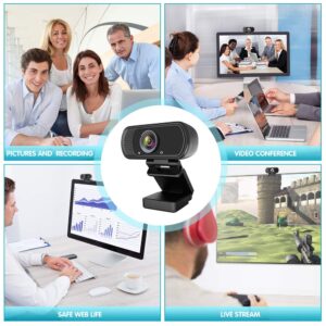 Webcam HD 1080p ,Live Streaming Web Camera with Stereo Microphone, PC Desktop or Laptop USB Webcam with 110 Degree View Angle, HD Webcam for Video Calling, Recording, Conferencing, Streaming, Gaming