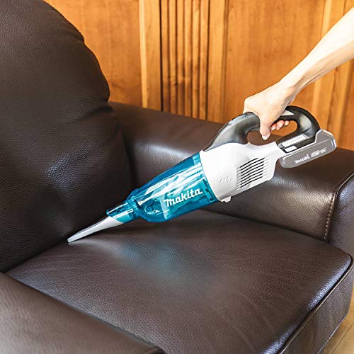 Makita XLC03ZWX4 18V LXT Lithium-Ion Brushless Cordless Vacuum, Trigger W/Lock, Tool Only, White