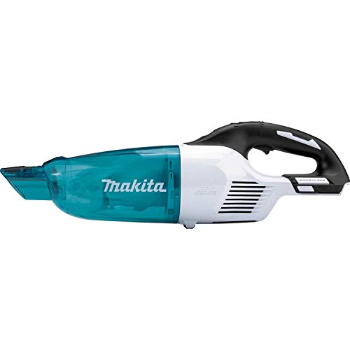 Makita XLC03ZWX4 18V LXT Lithium-Ion Brushless Cordless Vacuum, Trigger W/Lock, Tool Only, White