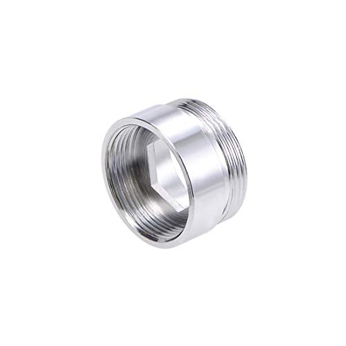 uxcell Faucet Adapter M22x1.0 Male Thread to M20x1.0 Female Thread Copper Aerator for Garden Hose 23x13mm