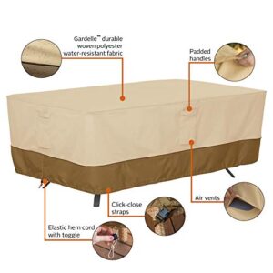 Classic Accessories Veranda Water-Resistant 96 Inch Rectangular/Oval Patio Table Cover, Outdoor Table Cover