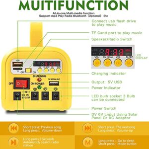 Portable Power Station - Soyond Battery Generator with Solar Generator (Solar Panel Included) 8000mAh Battery 2 LED Bulbs Fm Radio for Outdoors Camping Travel Emergency