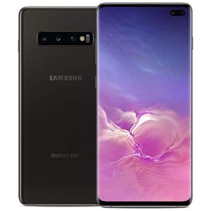 samsung galaxy s10+ plus g975f gsm unlocked smartphone (renewed) (ceramic black, 128gb)