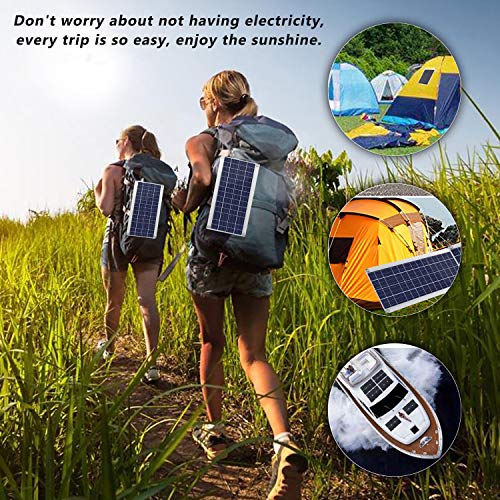 Solar Panel 25W 18V 12V Bendable Flexible Lightweight,Solar Car Battery Charger Portable Trickle Charger with Cigarette Lighter Plug,Module for 12 Voltr Boat with 10A Charge Controller (25w sloar Kit)