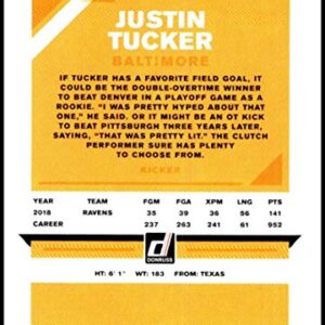 2019 Donruss #29 Justin Tucker NM-MT Baltimore Ravens Officially Licensed NFL Football Trading Card