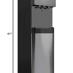 Avalon A5BLK Self Cleaning Bottleless Water Cooler Dispenser, UL, NSF certified Filters, Black Stainless Steel, full size