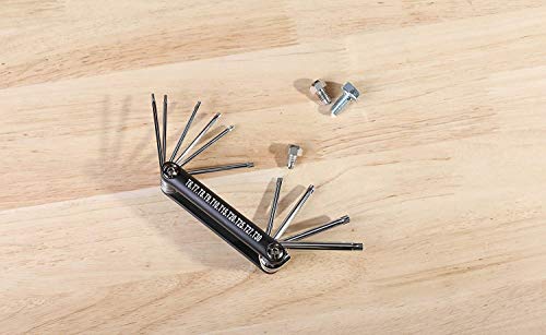 ARES 44000-10-Piece Tamper-Proof Folding Star Key Set - Sizes Include T-6 to T-30 - Corrosion-Resistant CR-V Steel Construction