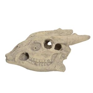 Stanbroil Fireproof Fire Pit and Fireplace Imitated Goat Skull Gas Log for Natural Gas/Liquid Propane, Halloween Decor,1-Pack - Patent Pending