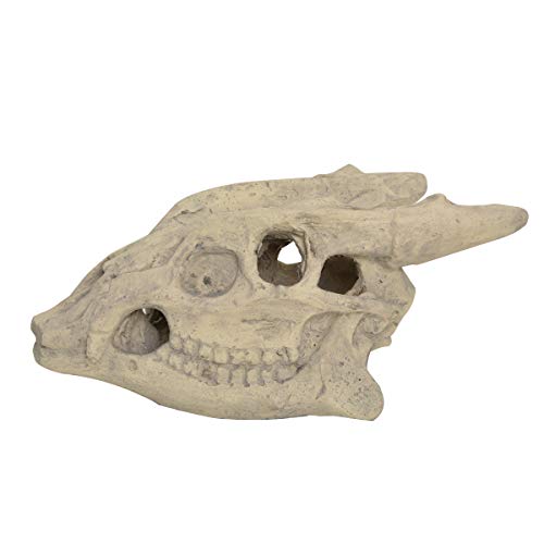 Stanbroil Fireproof Fire Pit and Fireplace Imitated Goat Skull Gas Log for Natural Gas/Liquid Propane, Halloween Decor,1-Pack - Patent Pending