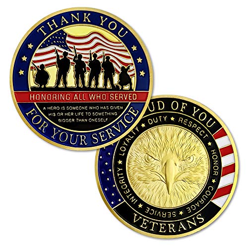 AtSKnSK Thank You for Your Service Military Appreciation Challenge Coin