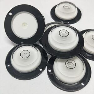 6Pcs Circular Bullseye Bubble Level with Screws Mounted Domed Multi-Directional Round Bubble Spirit Levels Precision Measuring Tools