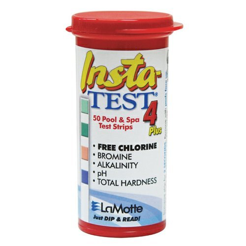 LaMotte Insta-Test 4 Plus, Free Chlorine, Bromine, Alkalinity, pH, Total Hardness Testing (Pack of 3)