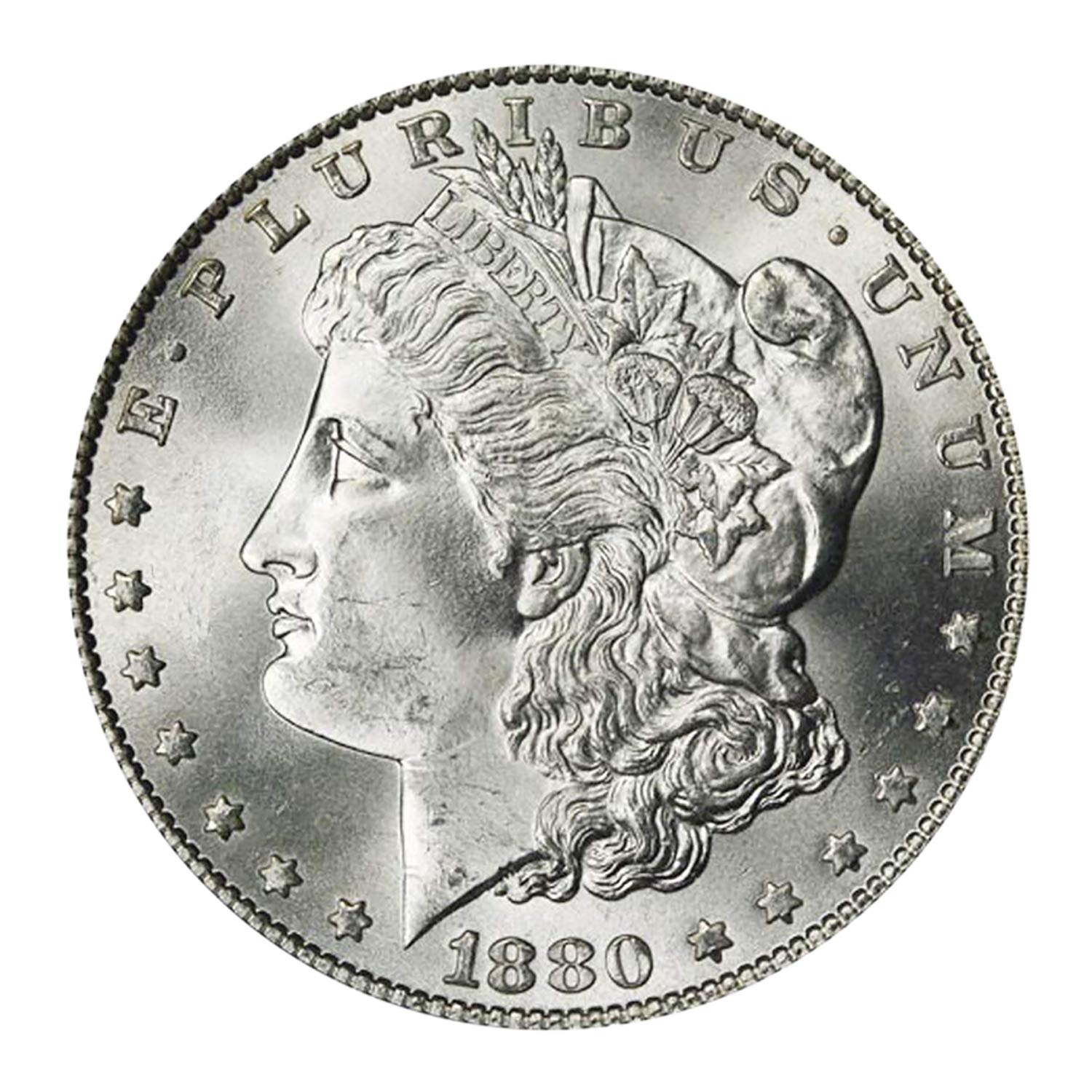 1880 P Morgan Silver Dollar BU $1 Brilliant Uncirculated