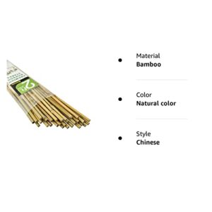 Mininfa Natural Bamboo Stakes 2 Feet, Eco-Friendly Garden Stakes, Plant Stakes Supports Climbing for Tomatoes, Trees, Beans, 30 Pack