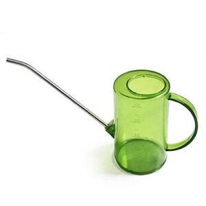 nerseki 1 litre/ 35 oz long spout watering can for succulents bonsai catus plants indoor outdoor (green)