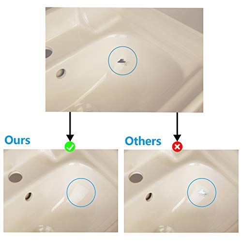 Tub, Tile and Shower Repair Kit (Color Match), 3.7oz Fiberglass Repair Kit, Porcelain Repair Kit White, Bathtub Ceramic Tile Sink Acrylic tub Repair Kit, Tub Chip Crack Fix Almond Black