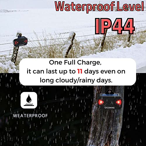 Lycoming Solar Predator Control Light Coyote Repellent Devices for Nighttime Animals Predator Lights Coyote Deterrent Deer Repeller with Bright Strobe Lights Skunk Raccoon Repellent - 2 Pack