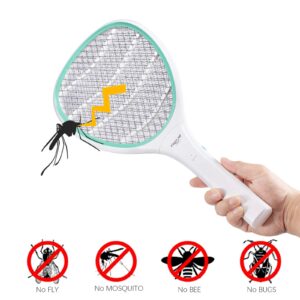 Faicuk Handheld Bug Zapper Racket Electric Fly Swatter