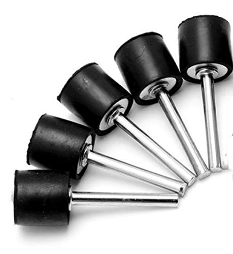 Bioristar 1/2 Inch Rubber Mandrel Sand Drum Holder Sanding Drum Rubber Bands with 1/8 Inch Shank for Sanding Drum Holder Sleeve Rotary Tool 12 Pcs