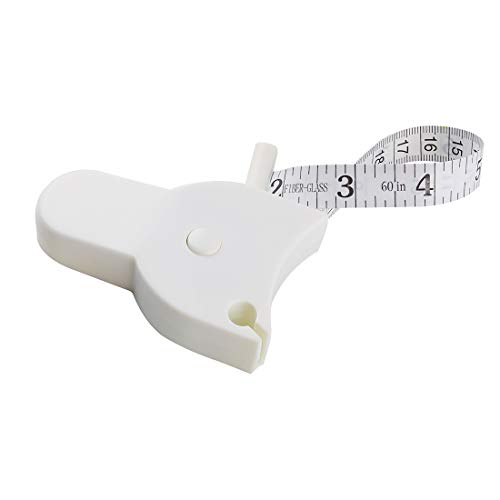 Larcele White Body Measuring Tape Double Scale Measurement Tape JC-01