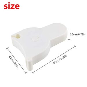 Larcele White Body Measuring Tape Double Scale Measurement Tape JC-01