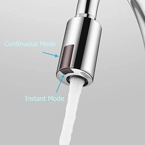 GQU Touchless Automatic Faucet Motion Sensor Adapter Tap Autowater For Kitchen Bathroom Sink, Hand Free Aerator, Smart Faucet Sensor (Null)