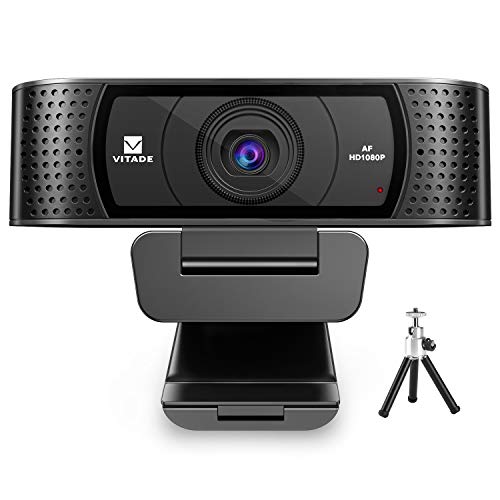 VITADE HD Webcam 1080P with Microphone & Cover Slide, 928A Pro USB Computer Web Camera Video Cam for Streaming Gaming Conferencing Mac Windows PC Laptop Desktop