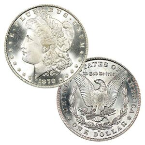 1879 o morgan silver dollar bu $1 brilliant uncirculated