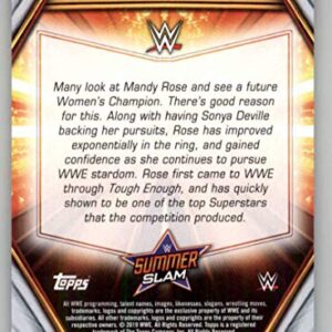 2019 WWE Topps SummerSlam Wrestling #47 Mandy Rose Official Wrestling Trading Card