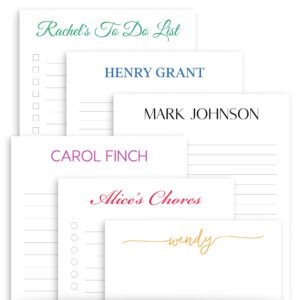 personalized custom notepad - office business professional desk writing paper - memo scratch legal pad