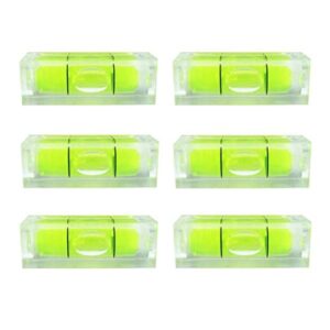 6pcs small bubble level frame mural hanging 10x10x29mm mini square spirit level picture hanging levels mark measuring instruments layout tools