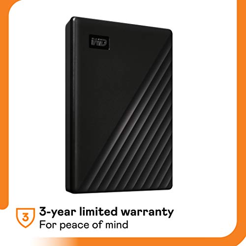 Western Digital 4TB My Passport Portable External Hard Drive with backup software and password protection, Black - WDBPKJ0040BBK-WESN