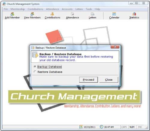 Church Management Software Professional System; Church Facilities, Office, Bookkeeping and Finances Administration Software; Win Only CD-ROM; Multiuser License (100,000 Members) - 5 User Licenses