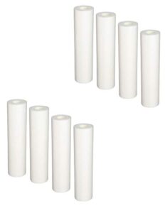 8-pack replacement for gxwh04f polypropylene sediment filter - universal 10-inch 5-micron