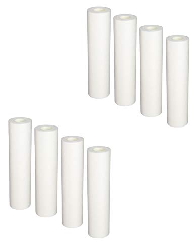 8-Pack Replacement for GXWH04F Polypropylene Sediment Filter - Universal 10-inch 5-Micron