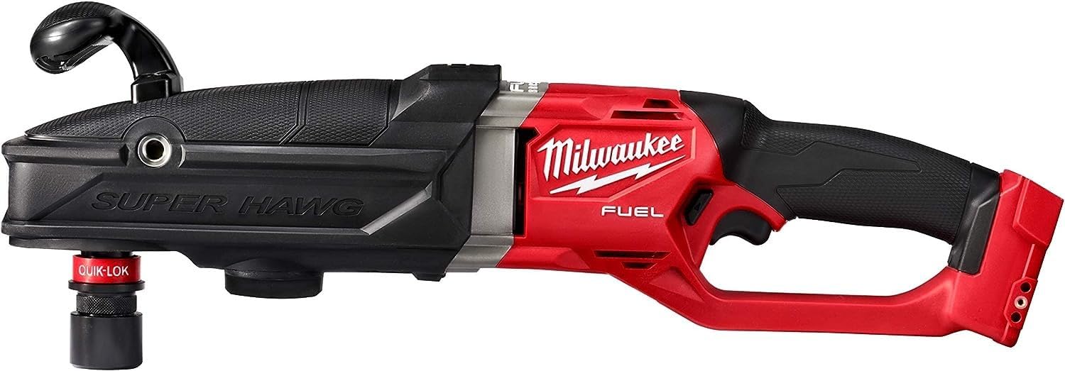 Milwaukee 2811-20 M18 FUEL 18-Volt Brushless Cordless GEN 2 SUPER HAWG 7/16 in. Right Angle Drill (Tool-Only)