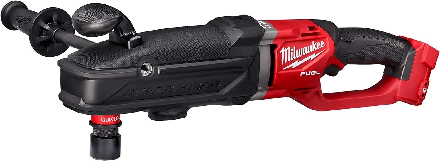 Milwaukee 2811-20 M18 FUEL 18-Volt Brushless Cordless GEN 2 SUPER HAWG 7/16 in. Right Angle Drill (Tool-Only)