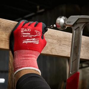 Milwaukee 48-22-8903 X-Large Nitrile Dipped Work Gloves, Red