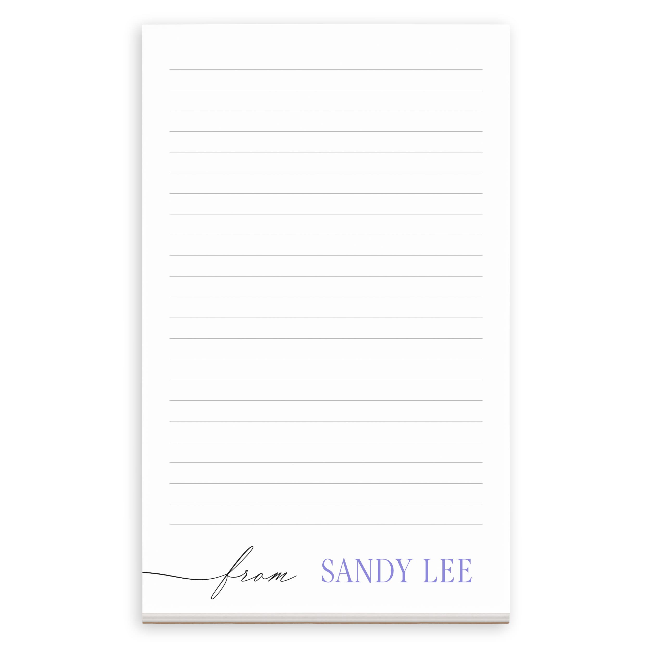 Stylish From Note Style Personalized Notepad - Custom Desk Pad - Writing Paper - To Do List Notepad