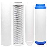replacement filter kit compatible with krystal pure kr15 ro system - includes carbon block filters & polypropylene sediment filter