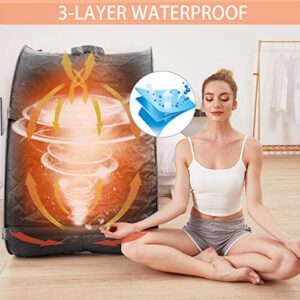 OPPSDECOR Portable Steam Sauna Spa, Personal Indoor Sauna Tent Remote Control&Chair&Timer Included, One Person Sauna for Therapeutic Relaxation Detox at Home