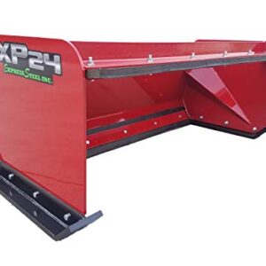 5' XP24 Pullback Skid Steer Snow Pusher Red