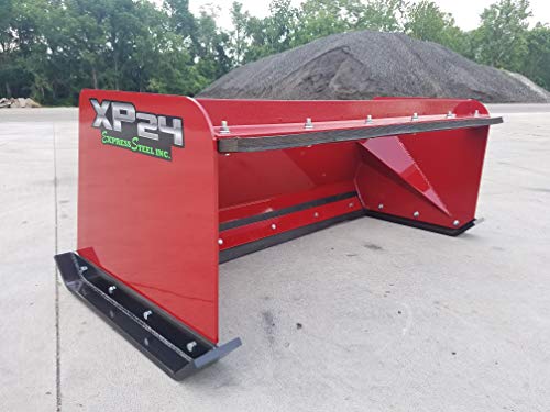 5' XP24 Pullback Skid Steer Snow Pusher Red