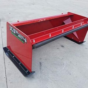 5' XP24 Pullback Skid Steer Snow Pusher Red