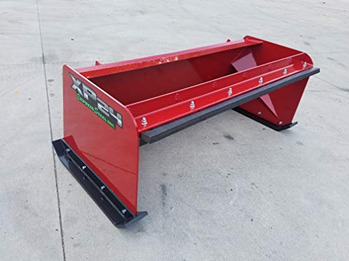 5' XP24 Pullback Skid Steer Snow Pusher Red