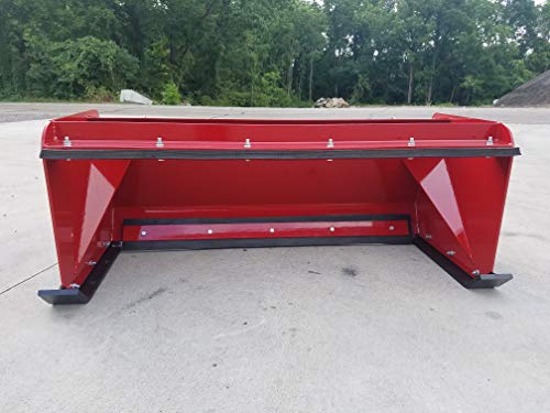 5' XP24 Pullback Skid Steer Snow Pusher Red