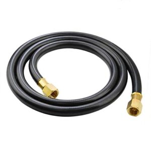 Stanbroil Fire Pit Installation Hose with 1/2" Chrome Key Valve for Propane Gas Connection, 150K BTU Max